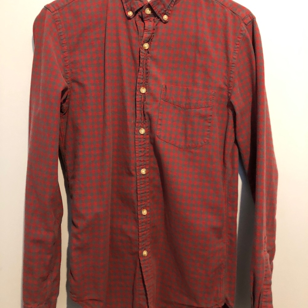 Red Checkered Button Down - image 1